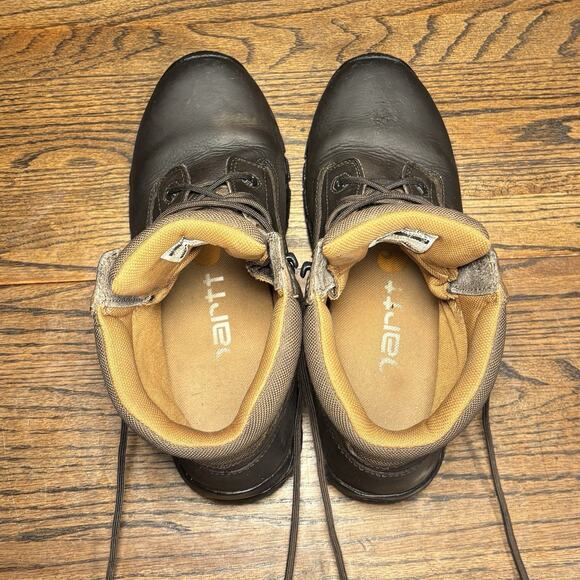 Carhartt CH347 Brown Leather Hiking Work Boots Waterproof Men’s 10